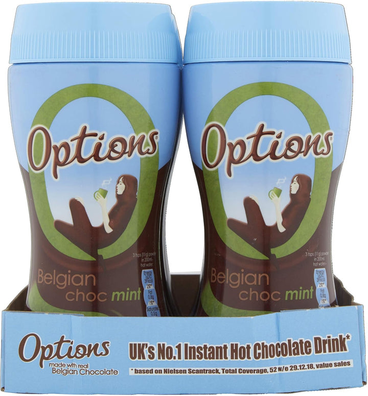 Twinings - Options Mint Hot Chocolate Drink (6 x 220g Jars)