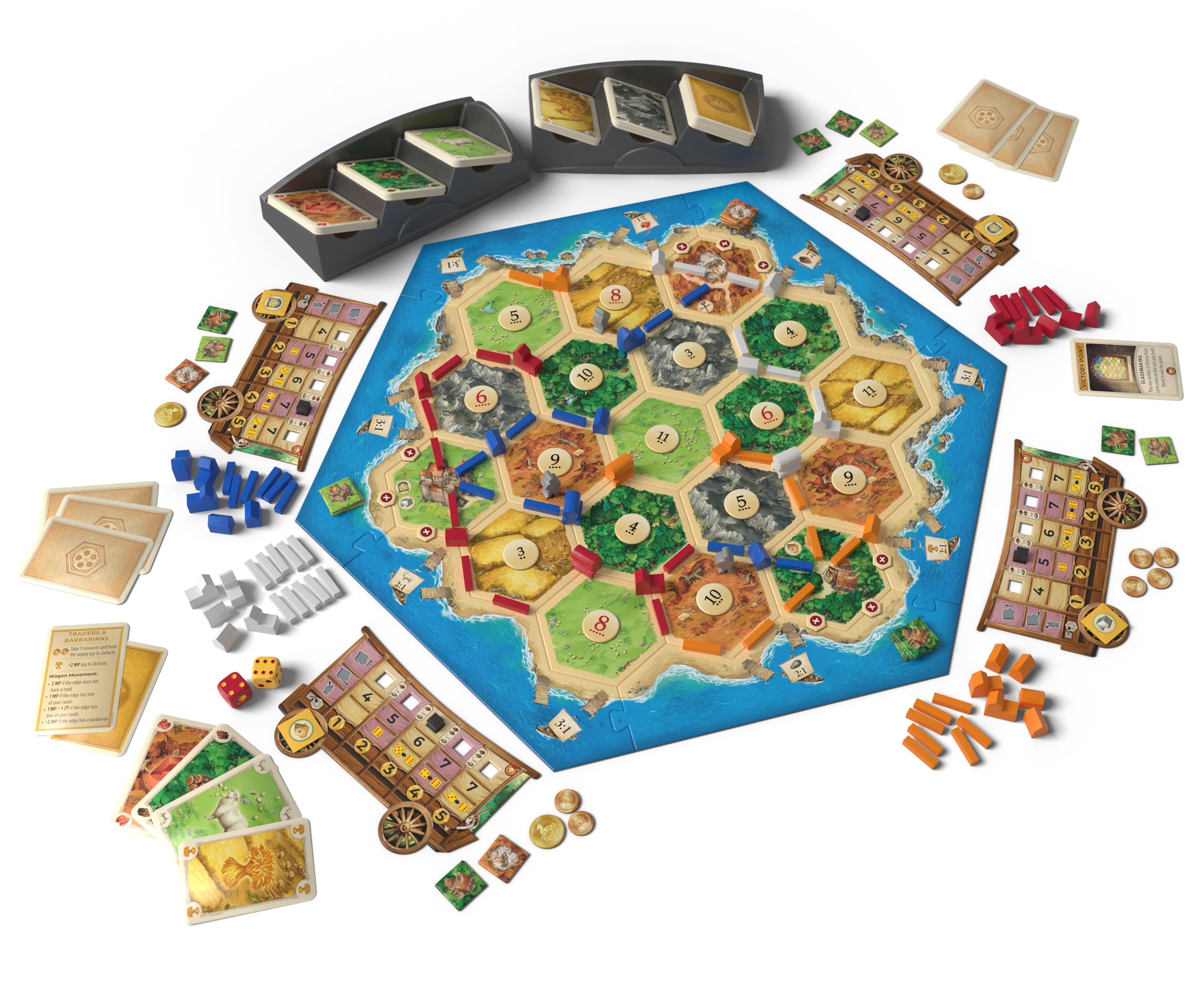 CATAN Traders & Barbarians Expansion 6th Edition Board Game
