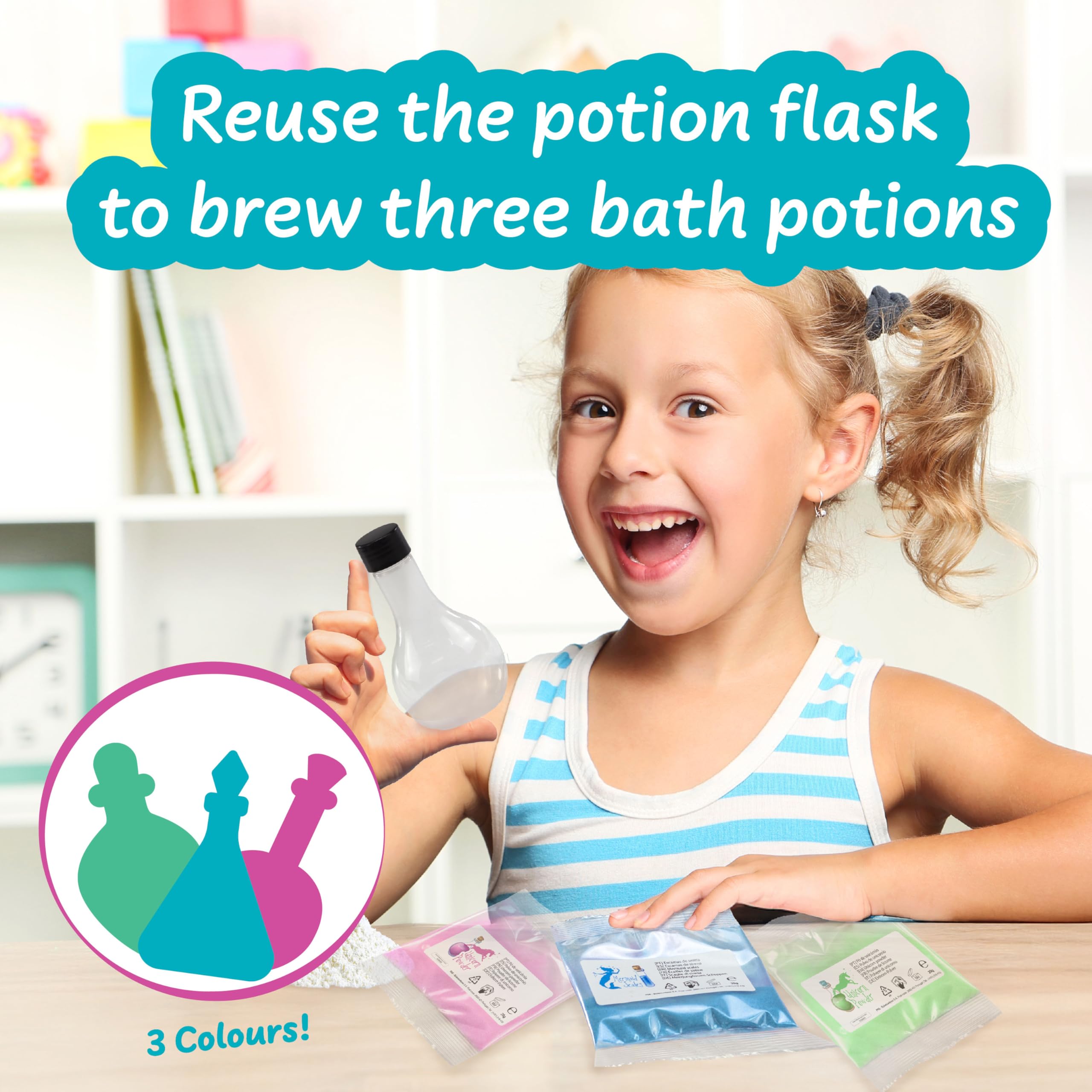 Science4you Bath Potions for Kids +6 – Makes 3 Colored Bath Bombs | STEAM Educational Toy 4