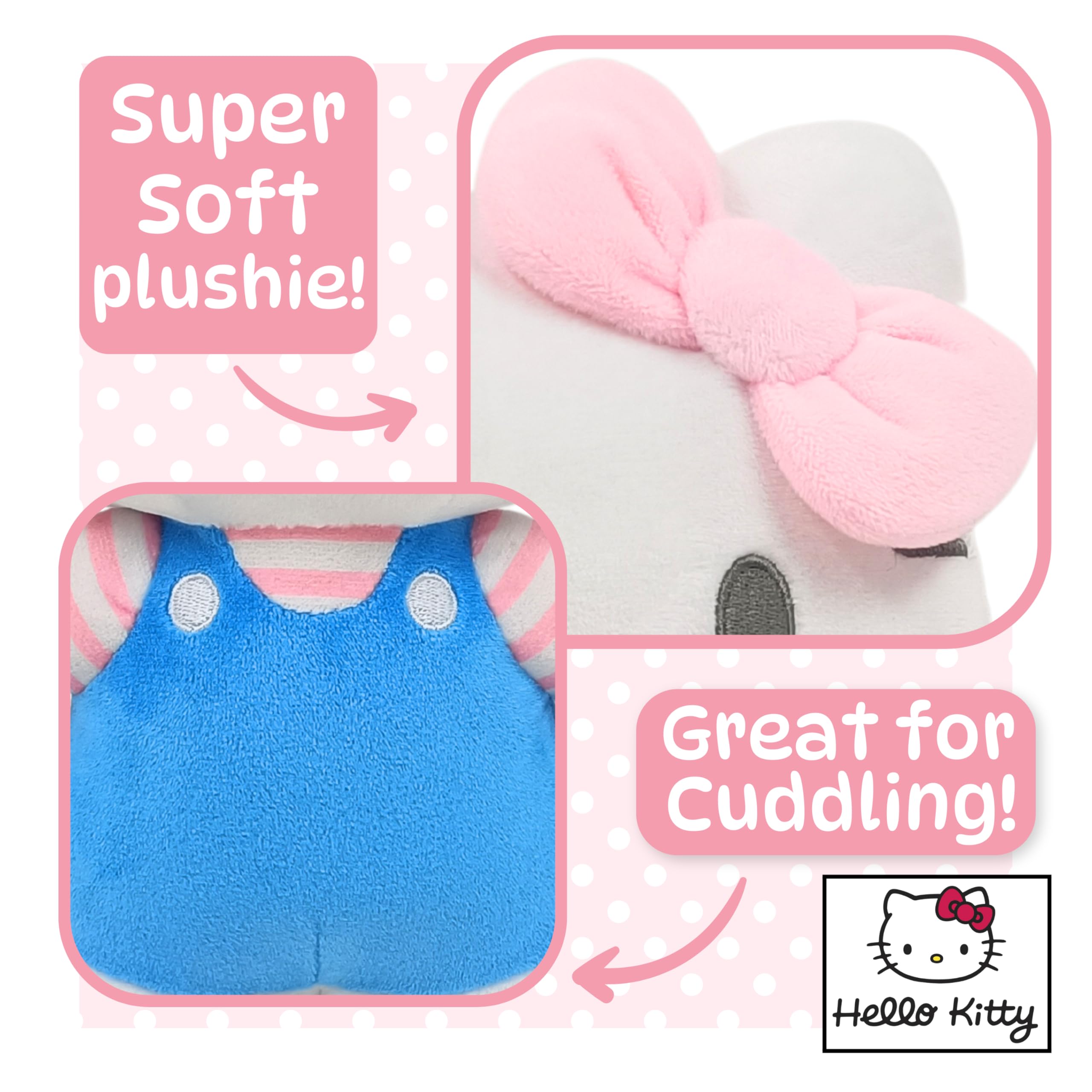 Hello Kitty Official Plush - 30 CM Large Standing Blue, Sanrio Collectible 4