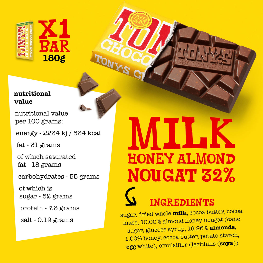 Tony's Chocolonely - Rainbowpack Classic Chocolate Variety Pack (6 x 180g)