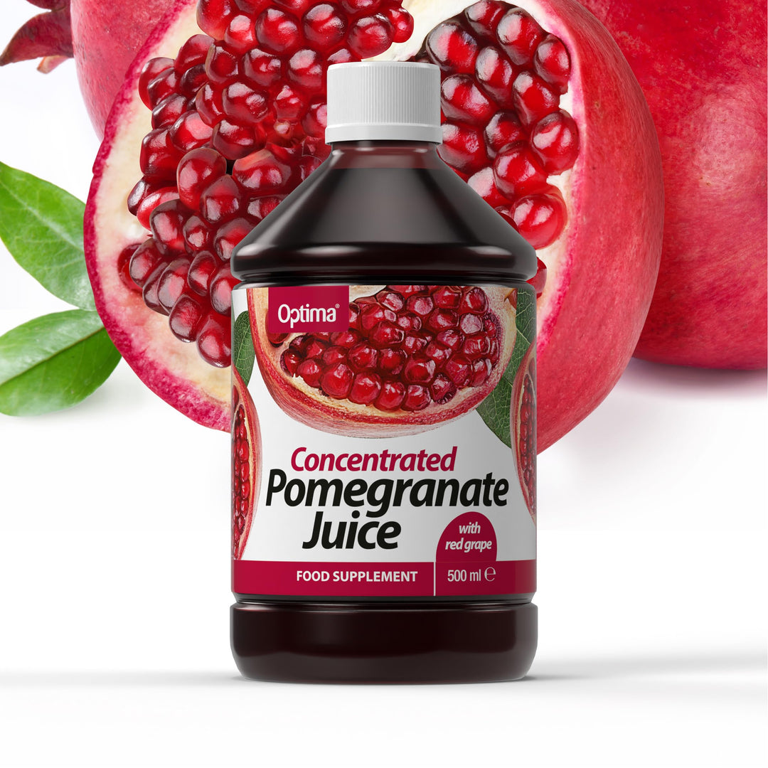 Optima Pomegranate Juice Concentrate 500ml - Vegan Liquid Food Supplement