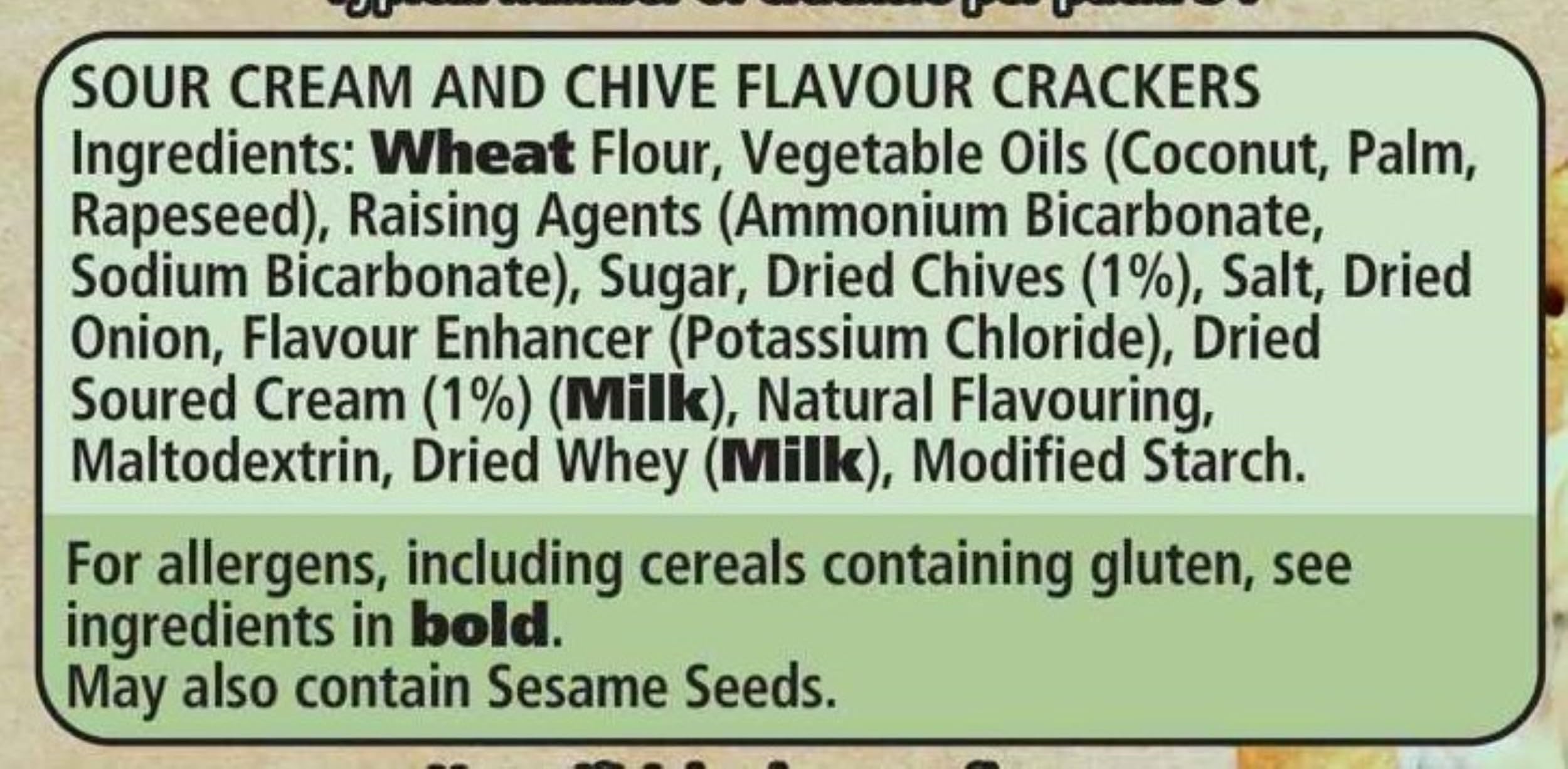 Jacob's Mediterranean Rosemary Crackers Multipack 5 x 38g, 190g 5