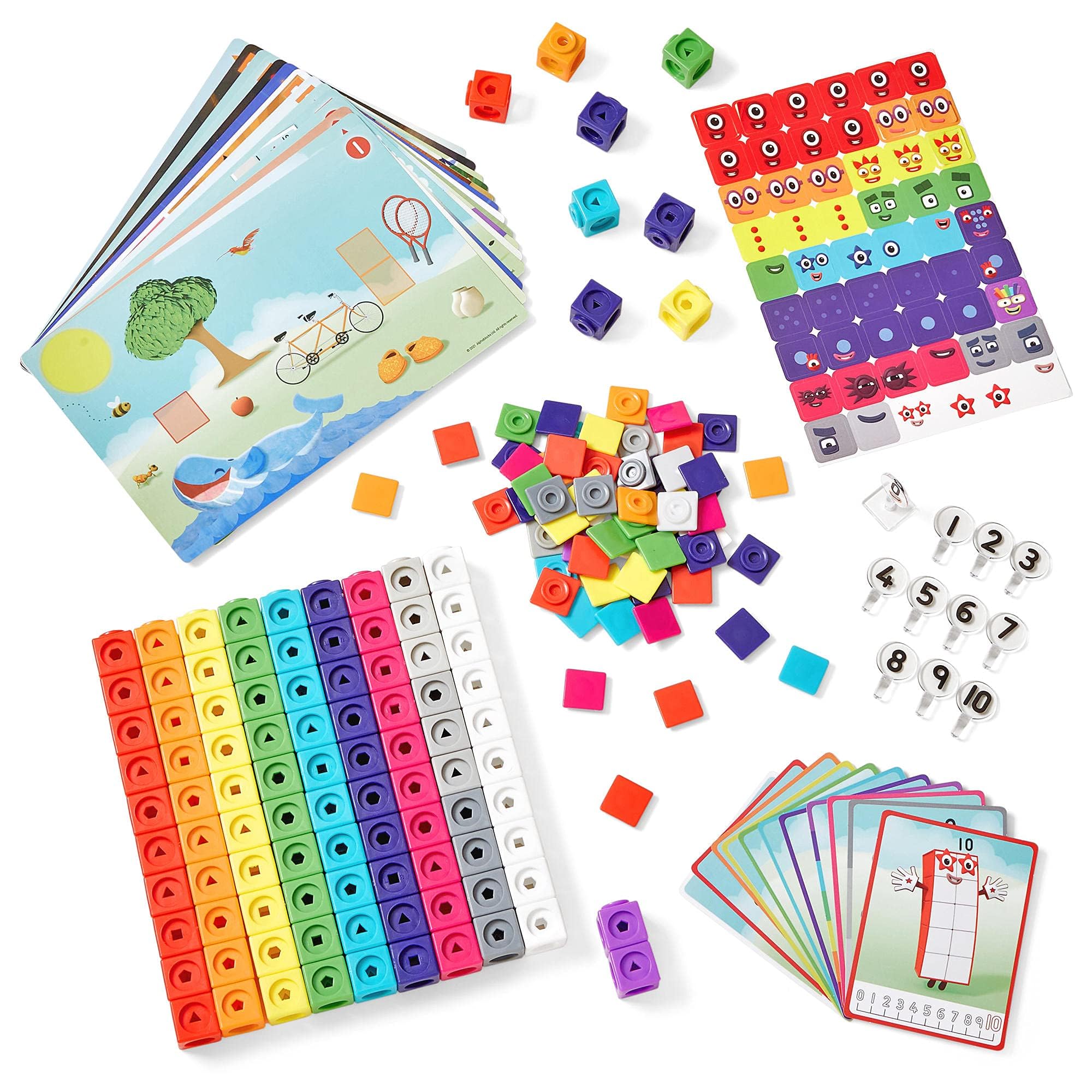 Learning Resources MathLink Cubes Numberblocks 1-10 Activity Set for Early Years Maths | Ages 3+ 5