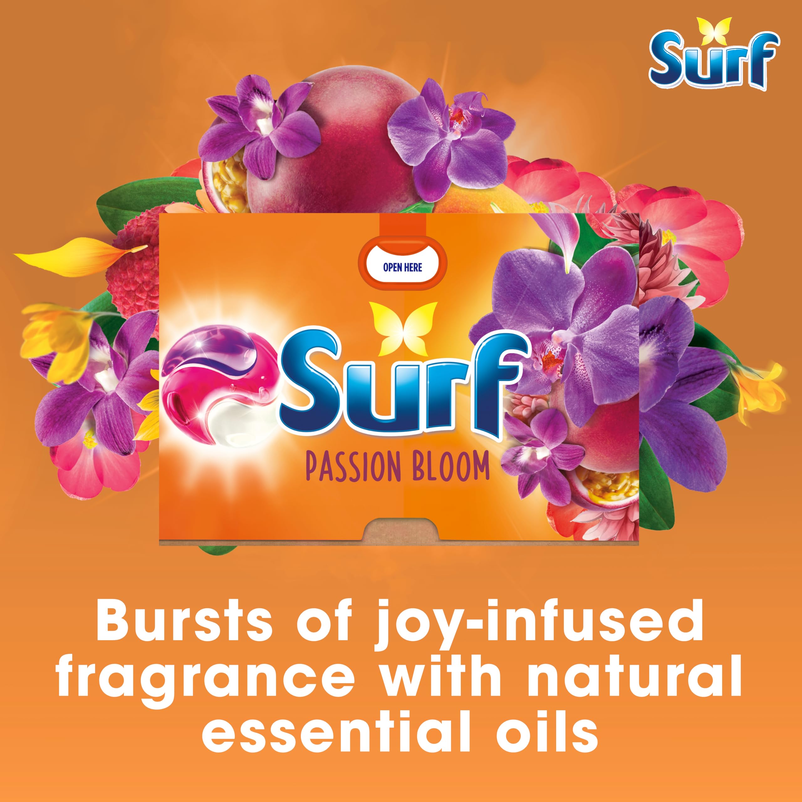 Surf Passion Bloom Laundry Detergent Capsules 3-in-1 (78 Washes) 7