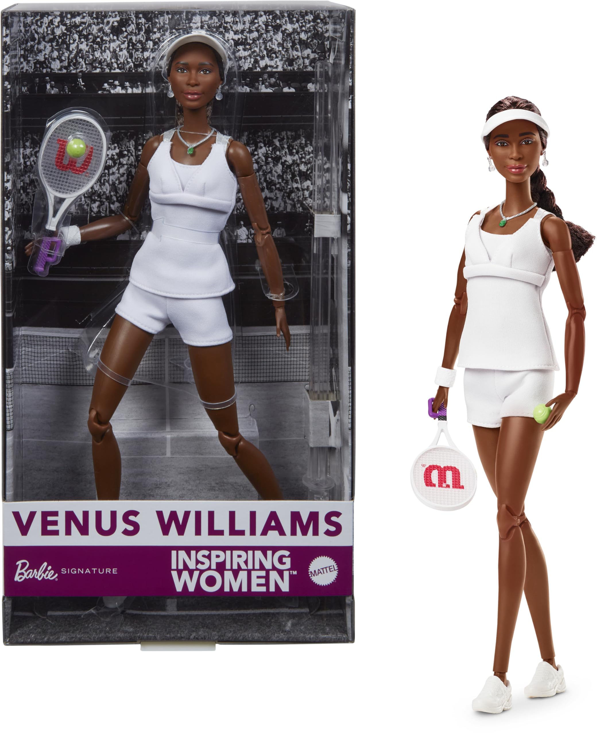 Barbie Inspiring Women Series Venus Williams Fashion Doll | Collector's Model | Ages 6+