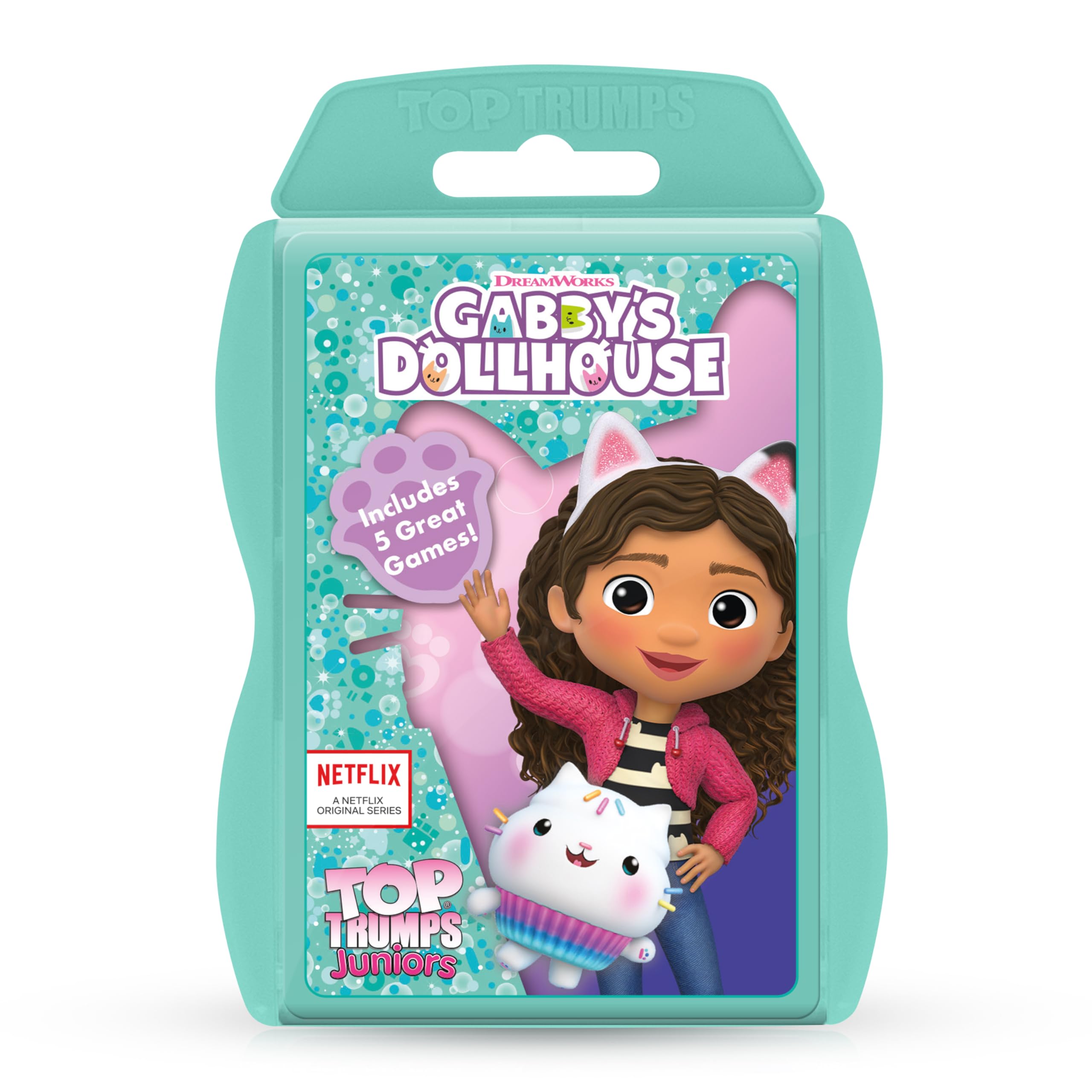 Top Trumps Junior Gabby’s Dollhouse Card Game - 12 Characters | Ages 3+ | Portable 1