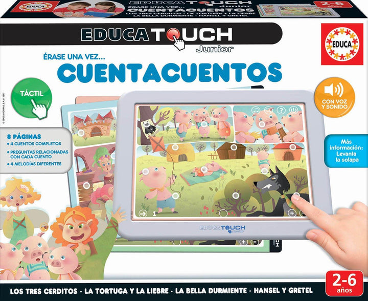 Educa Touch Junior - Learning the Alphabet & Storytelling for Ages 2+ (Portuguese Language)