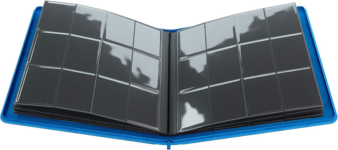 Gamegenic Zip-Up Album 24-Pocket - Holds 480 Double-Sleeved Cards, Blue