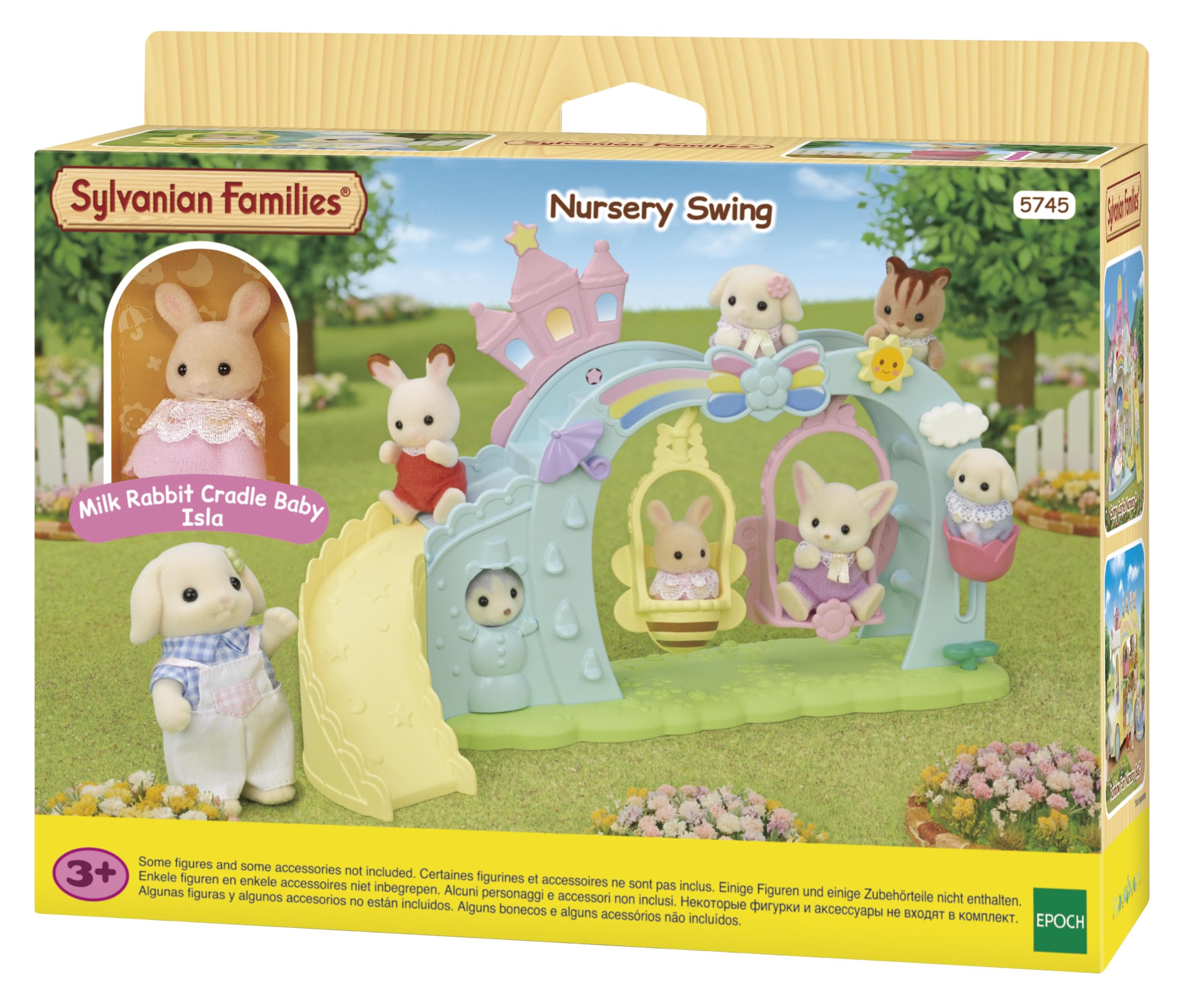 Sylvanian Families Nursery Swing Playset | Includes Milk Rabbit Baby | Ages 3+ 2