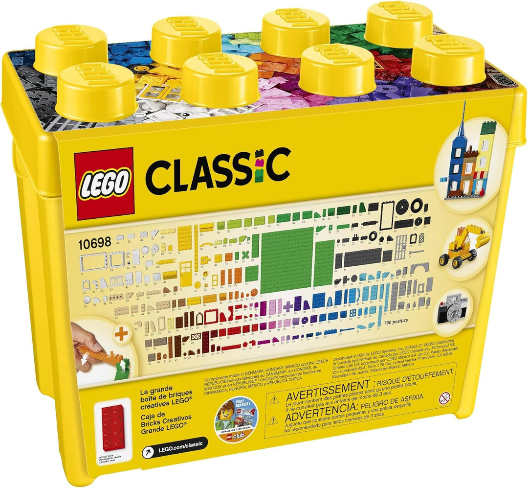 LEGO Classic Large Creative Brick Box 10698 - 790-Piece Building Set for Kids 4+