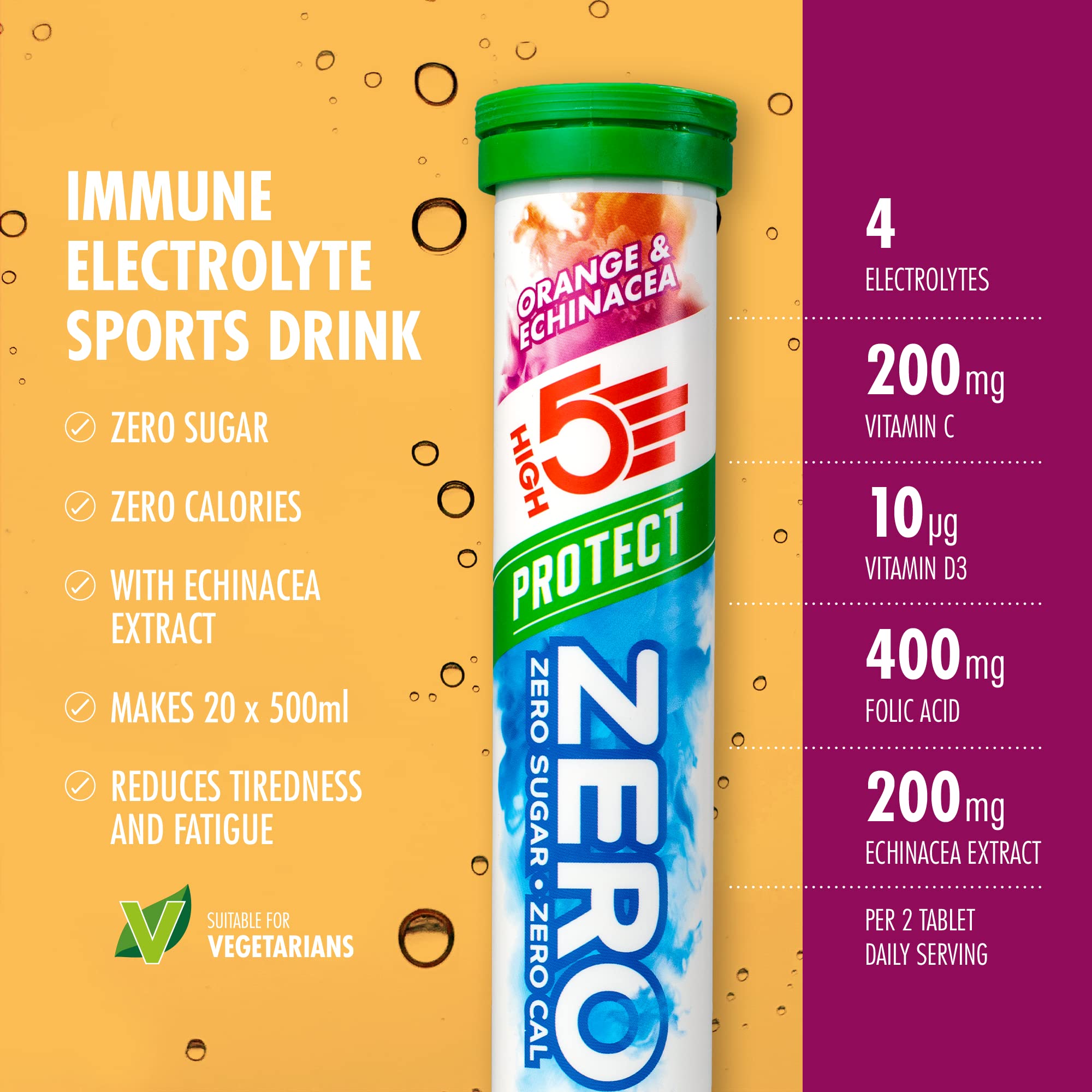 HIGH5 ZERO Electrolyte Tablets with Vitamin C | Sugar-Free Hydration for Sports & Daily Use 5