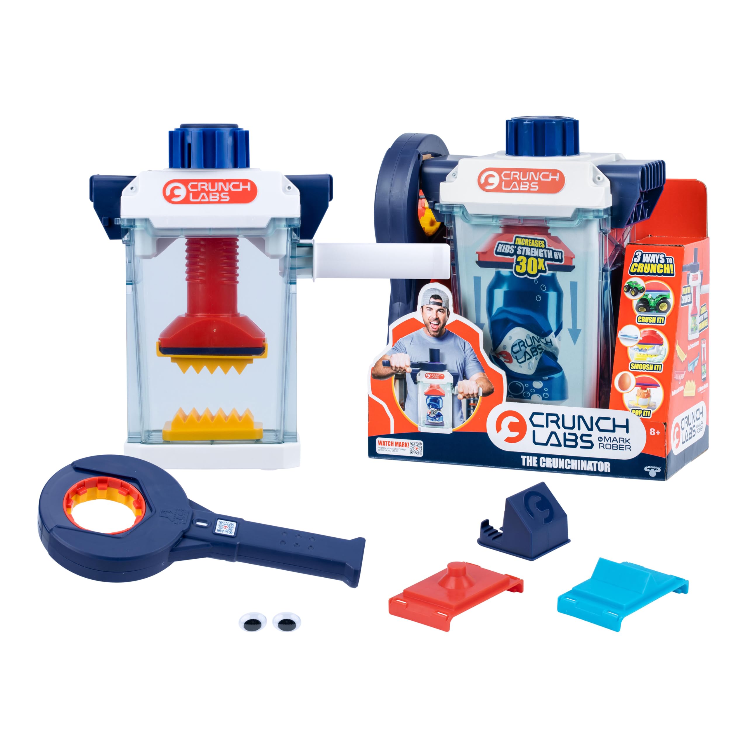 CRUNCH LABS The Crunchinator Science Kit - 30x Crunching Power | Ages 96 Months+ | Includes Wrench & Accessories