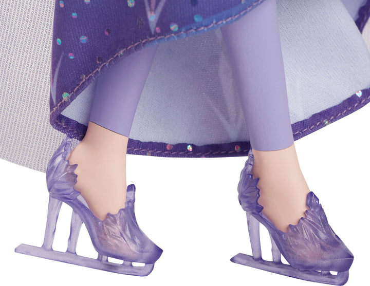 Mattel Disney Frozen Elsa Fashion Doll & Accessories - Ice-Skating Look with Removable Dress & Skates, JBG53