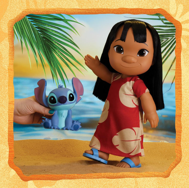 Disney Lilo & Stitch 14-inch Poseable Lilo Doll with 5-inch Stitch Figure - Just Play