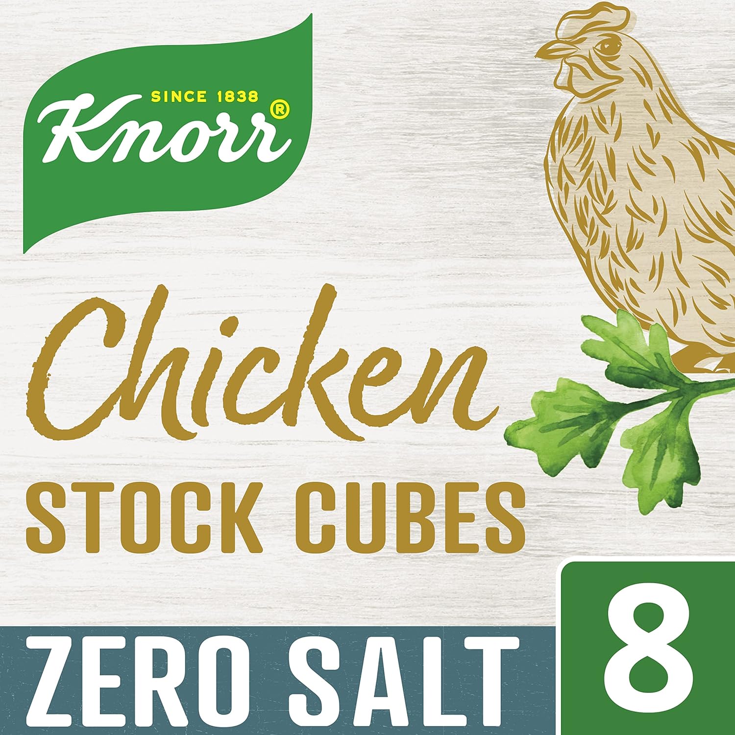 Knorr Zero Salt Chicken Stock Cubes - Pack of 8, Gluten-Free, Lactose-Free 4