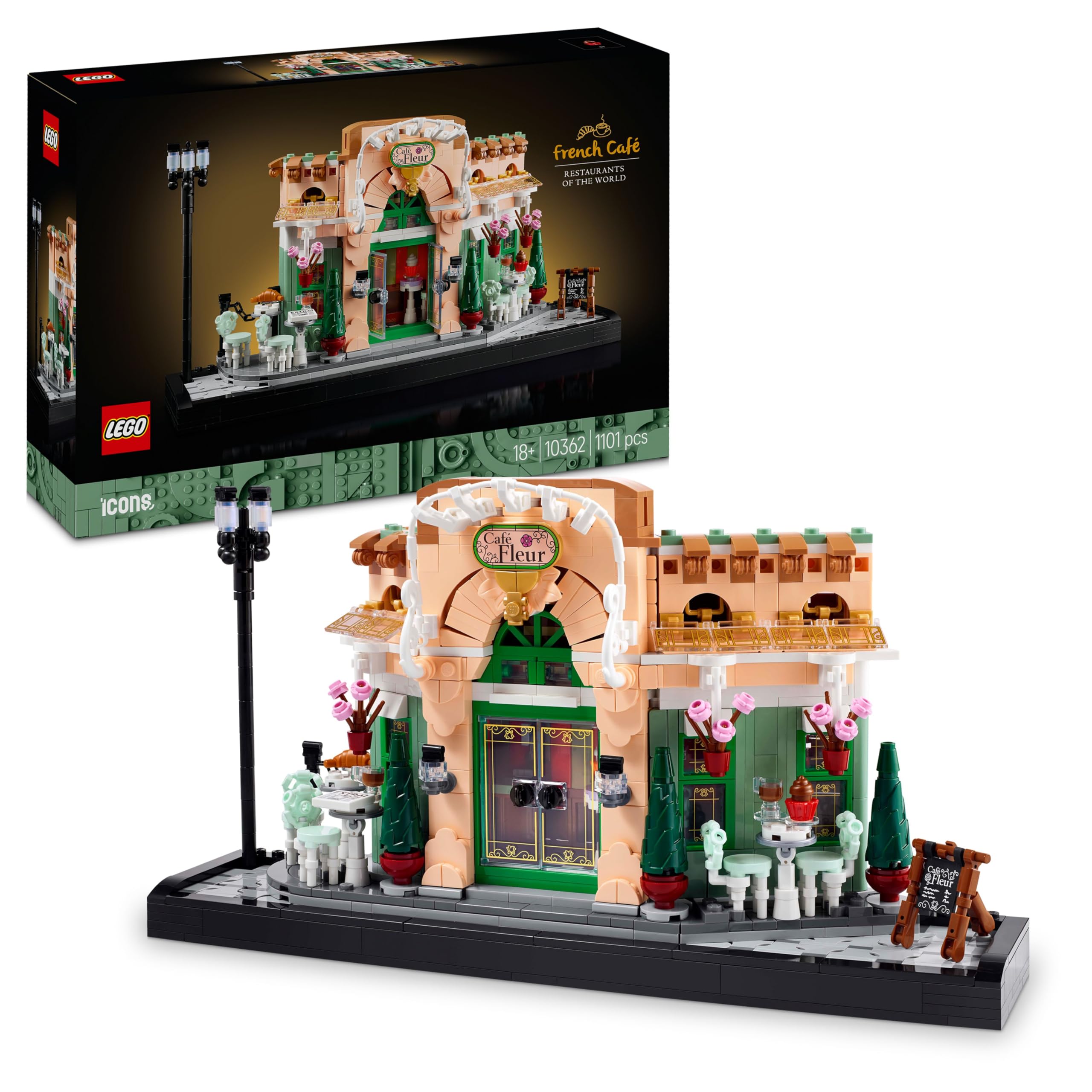 LEGO ICONS French Café Building Set for Adults 10362 | Ages 18+ | Plastic 1