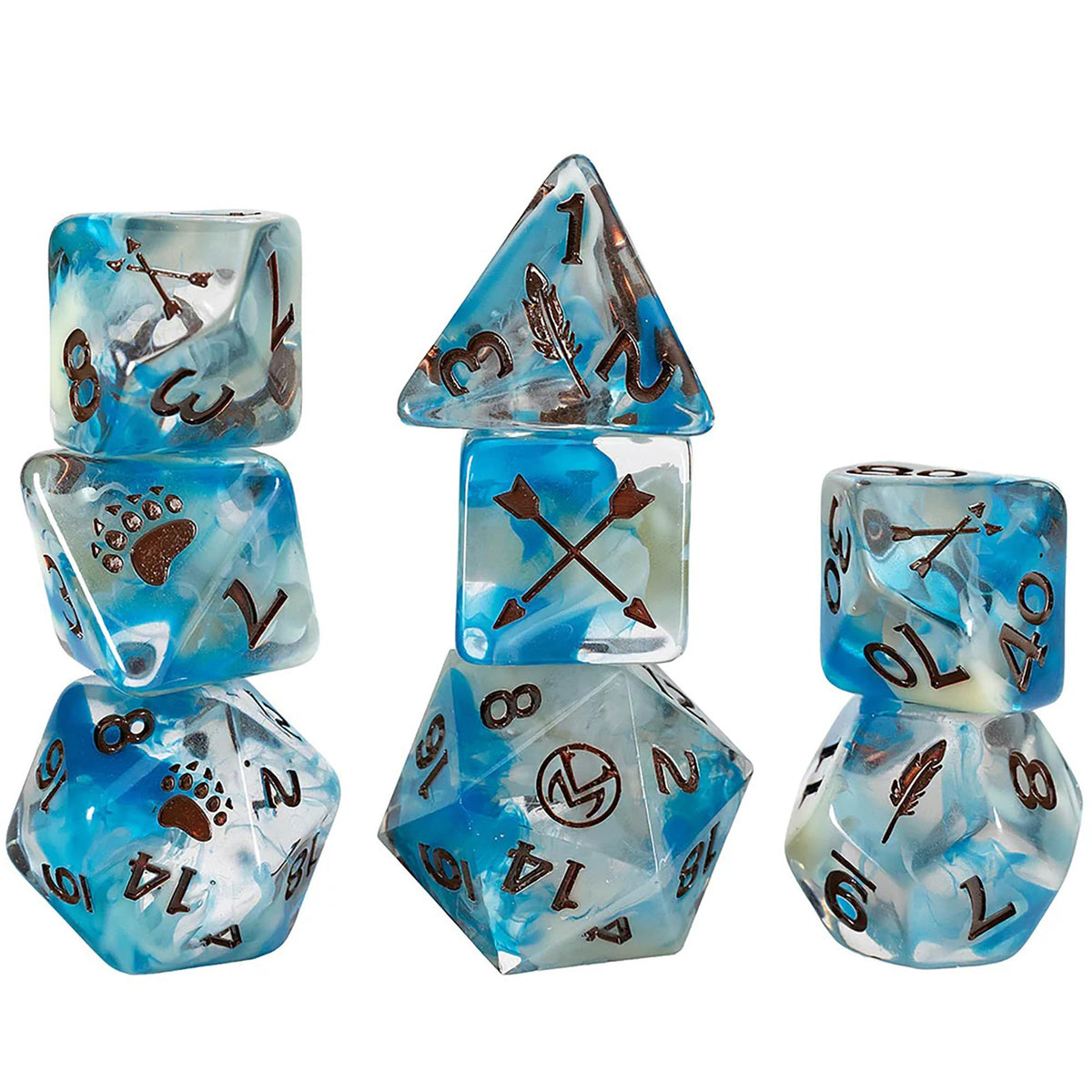 Sirius Dice Vax'ildan Critical Role 8-Piece Polyhedral RPG Dice Set