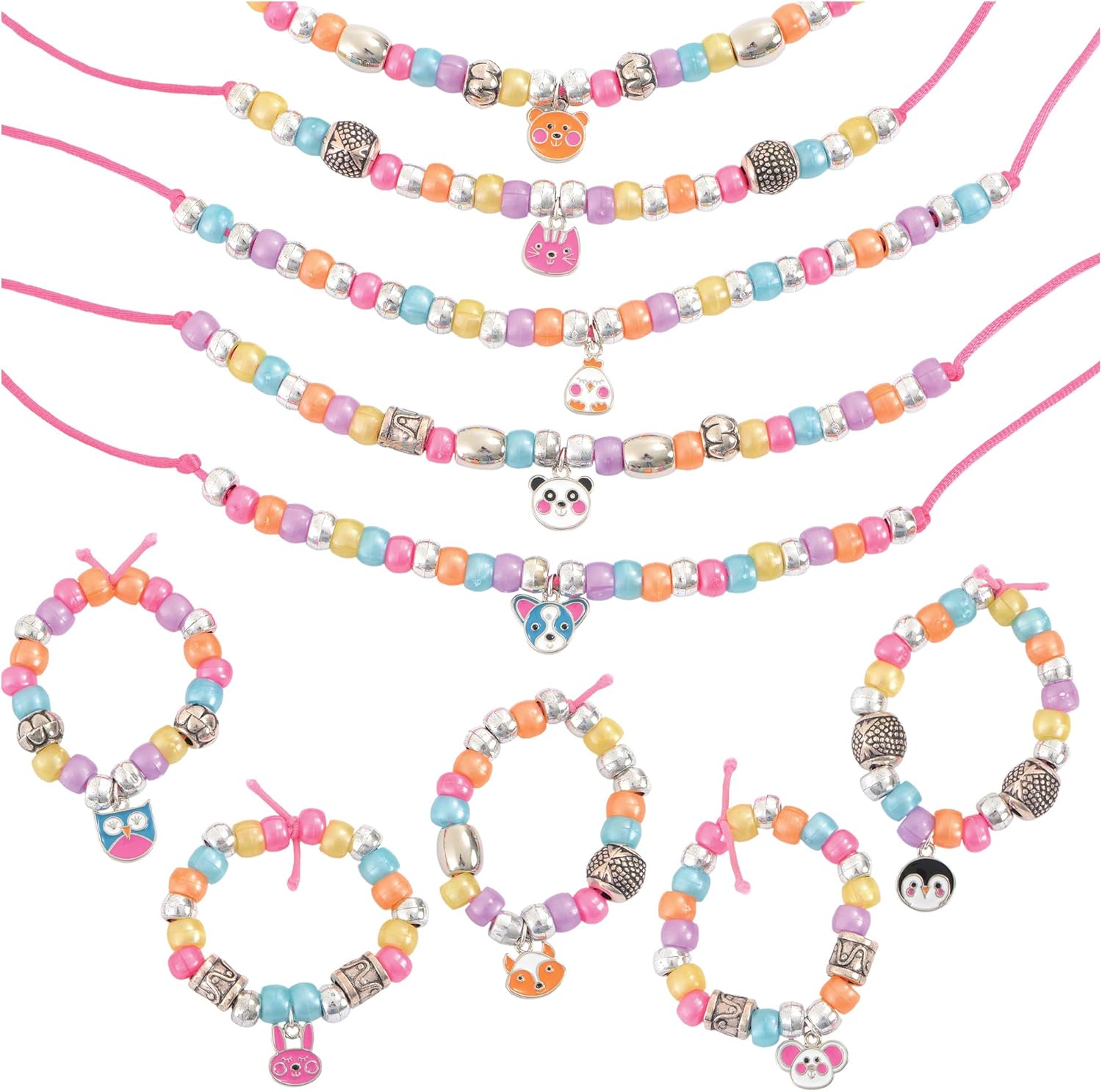 Galt Cute Charms Jewellery Making Kit - Animal Themed Craft Set for Kids Ages 7+ 6