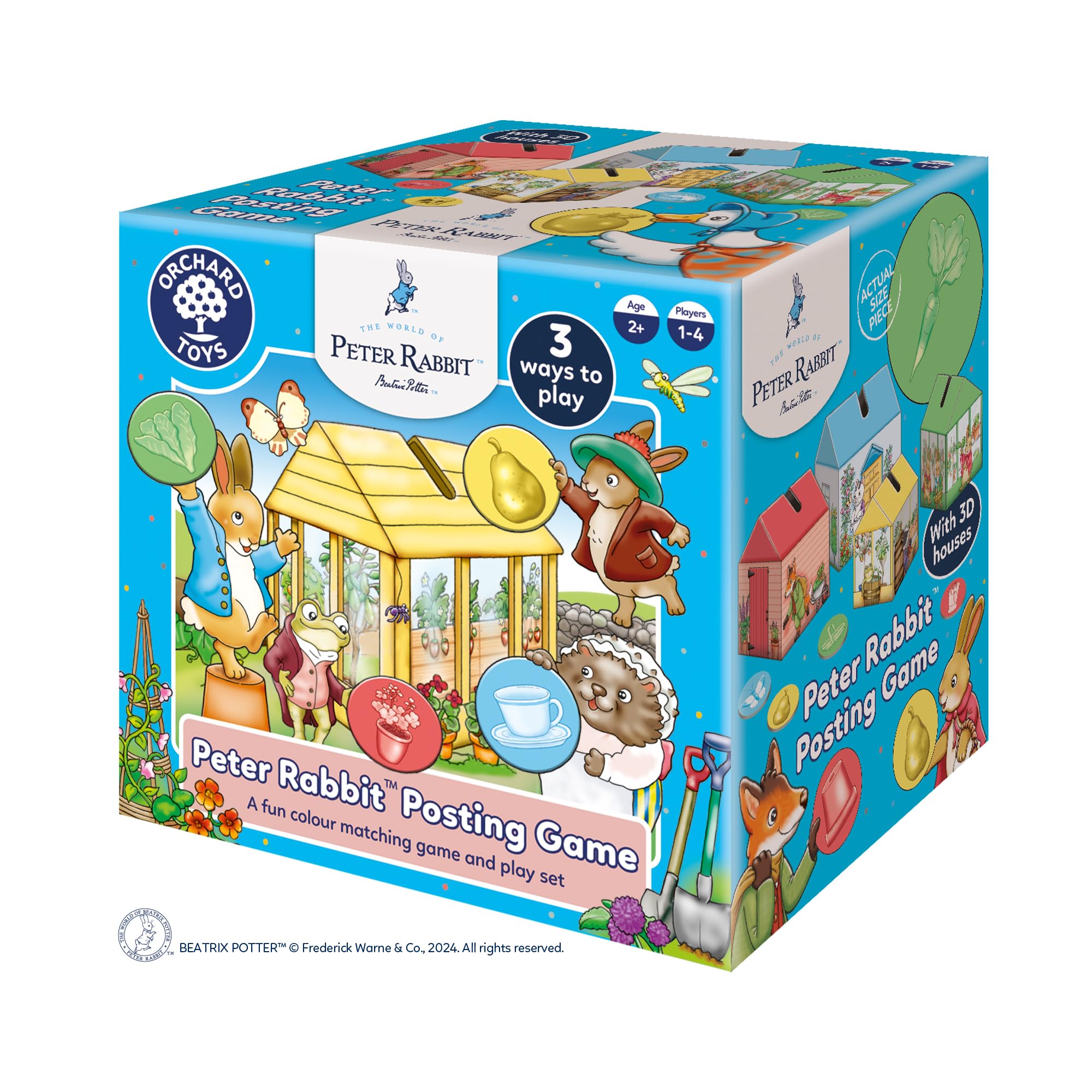 Orchard Toys Peter Rabbit Posting Game - 3D Matching & Colour Recognition Game for Toddlers 1