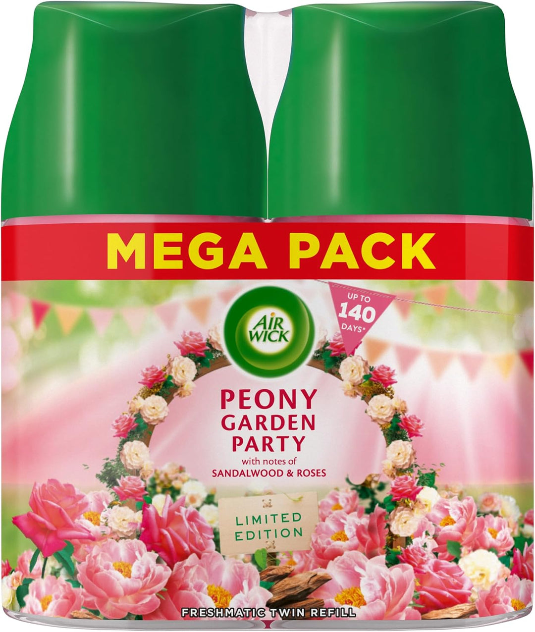 Air Wick - Freshmatic Spray Refills for Automatic Air Freshener | Peony Garden Party, Odour Neutraliser