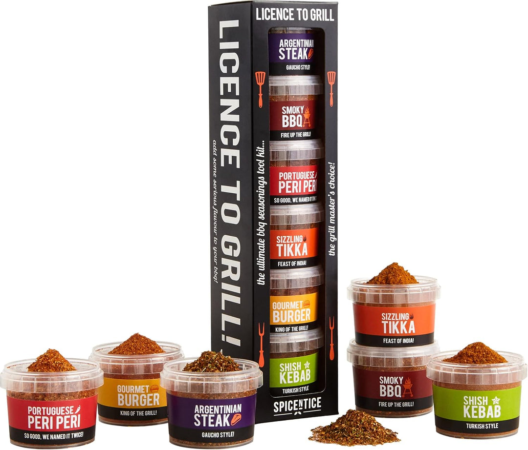 SPICE "N" TICE - The Ultimate Spice, Seasoning & Marinade BBQ Rub Grill Gift Set