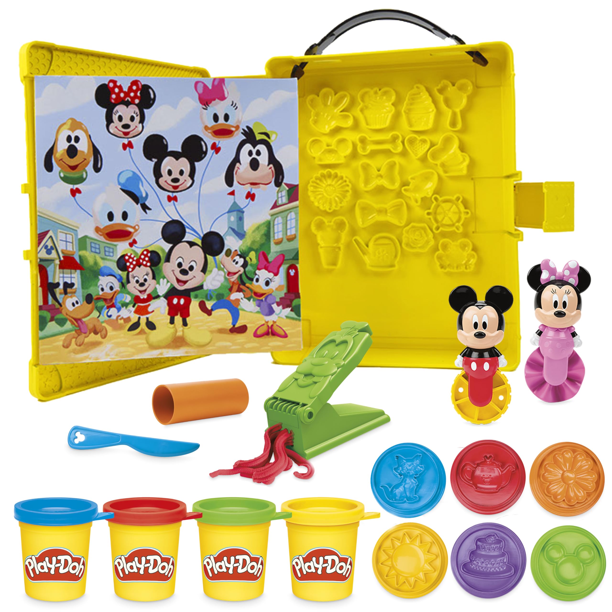 Play-Doh Disney Junior Shape a Story Playset | Ages 2+ | Includes 4 Cans Compound 1