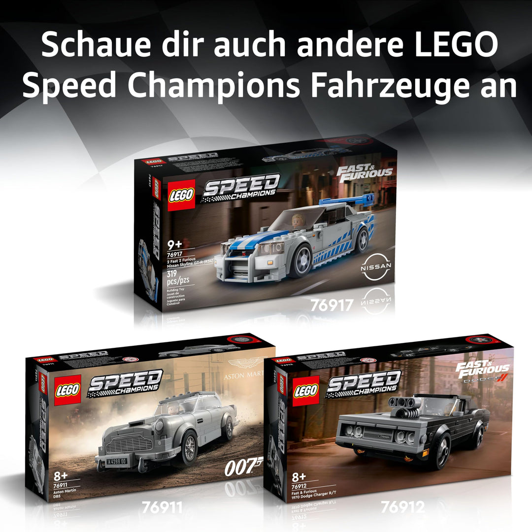 LEGO Speed Champions Nissan Skyline GT-R (R34) Race Car - 319-Piece Building Set for Ages 9+