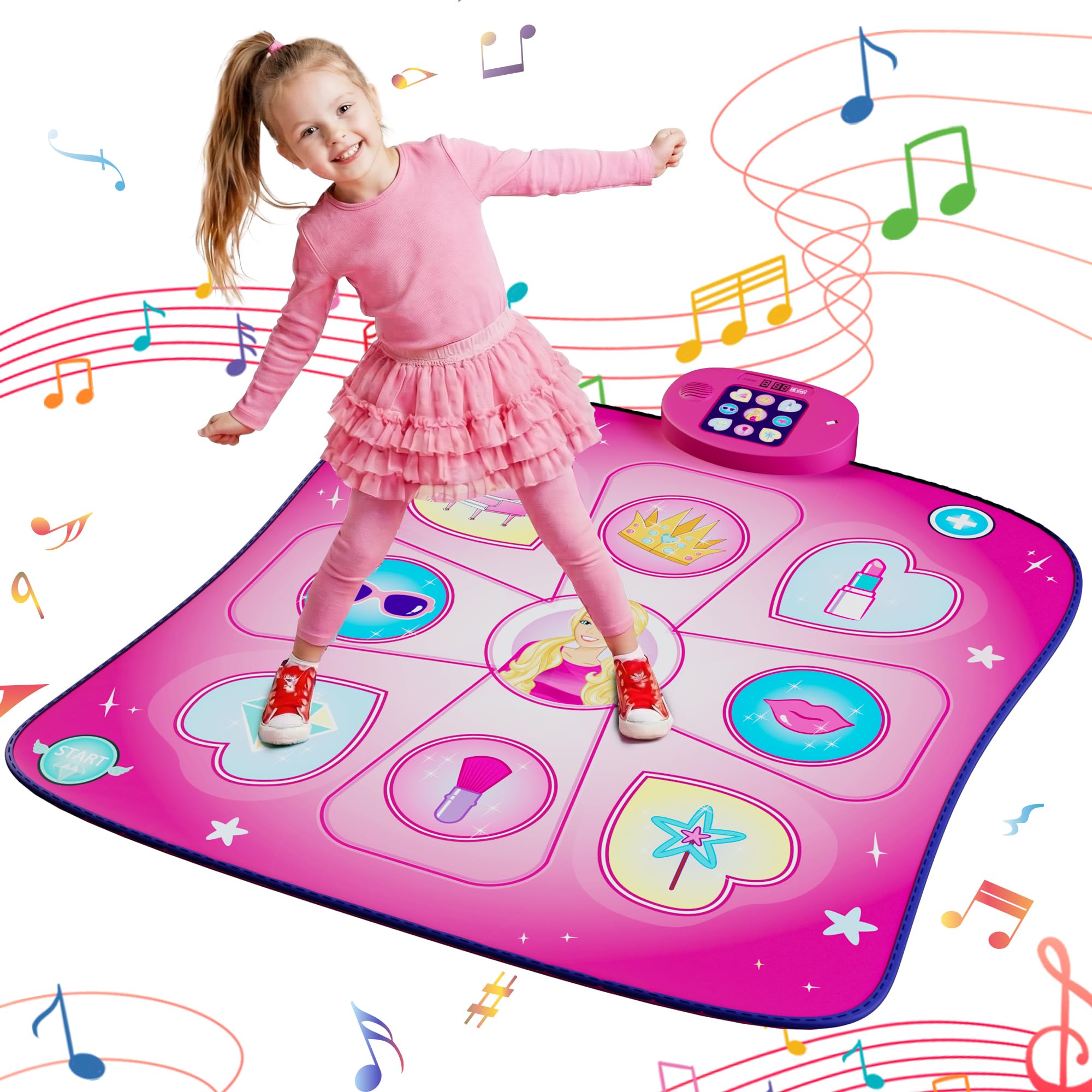 Vivo Technologies Dance Mat Toy for Kids - Musical Play Mat with LED Lights | Ages 3-10