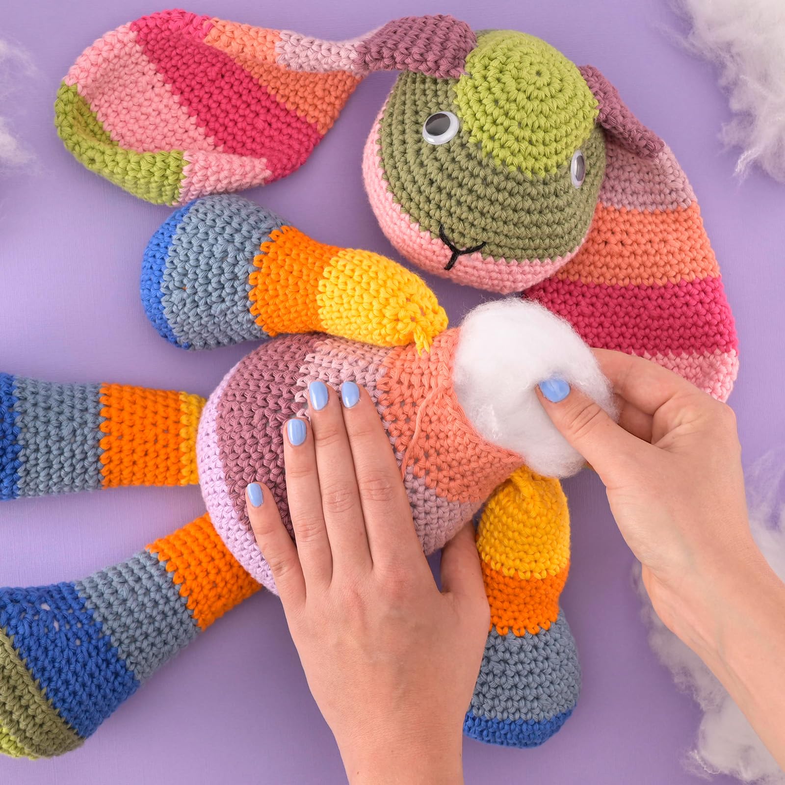 Vaessen Creative Toy Stuffing - 250 g Soft Polyester Cushion Filler | Hypoallergenic | Washable up to 95°C 7