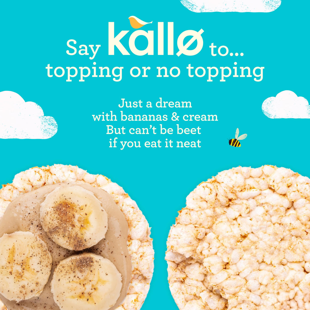Kallo Honey Puffed Oat Cakes – Gluten-Free, High Fibre, Cholesterol-Lowering Snack