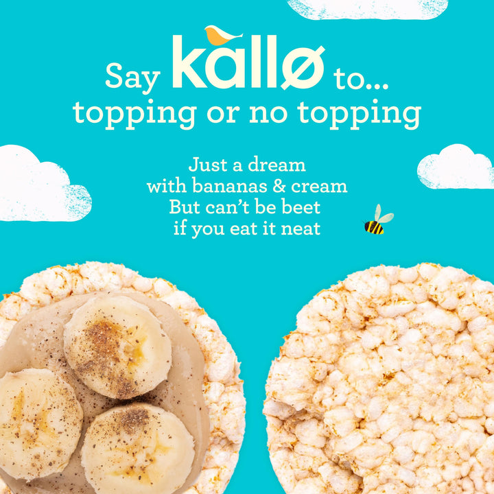 Kallo Honey Puffed Oat Cakes – Gluten-Free, High Fibre, Cholesterol-Lowering Snack
