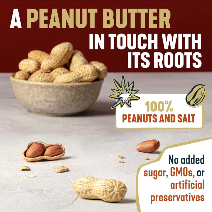 ManiLife Deep Roast Smooth Peanut Butter, 900g - Single Origin Argentine Peanuts, No Palm Oil, No Added Sugar, Vegan
