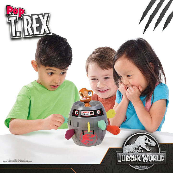 TOMY Pop Up Trex Classic Children's Action Game - Family Board Game for Kids 4+