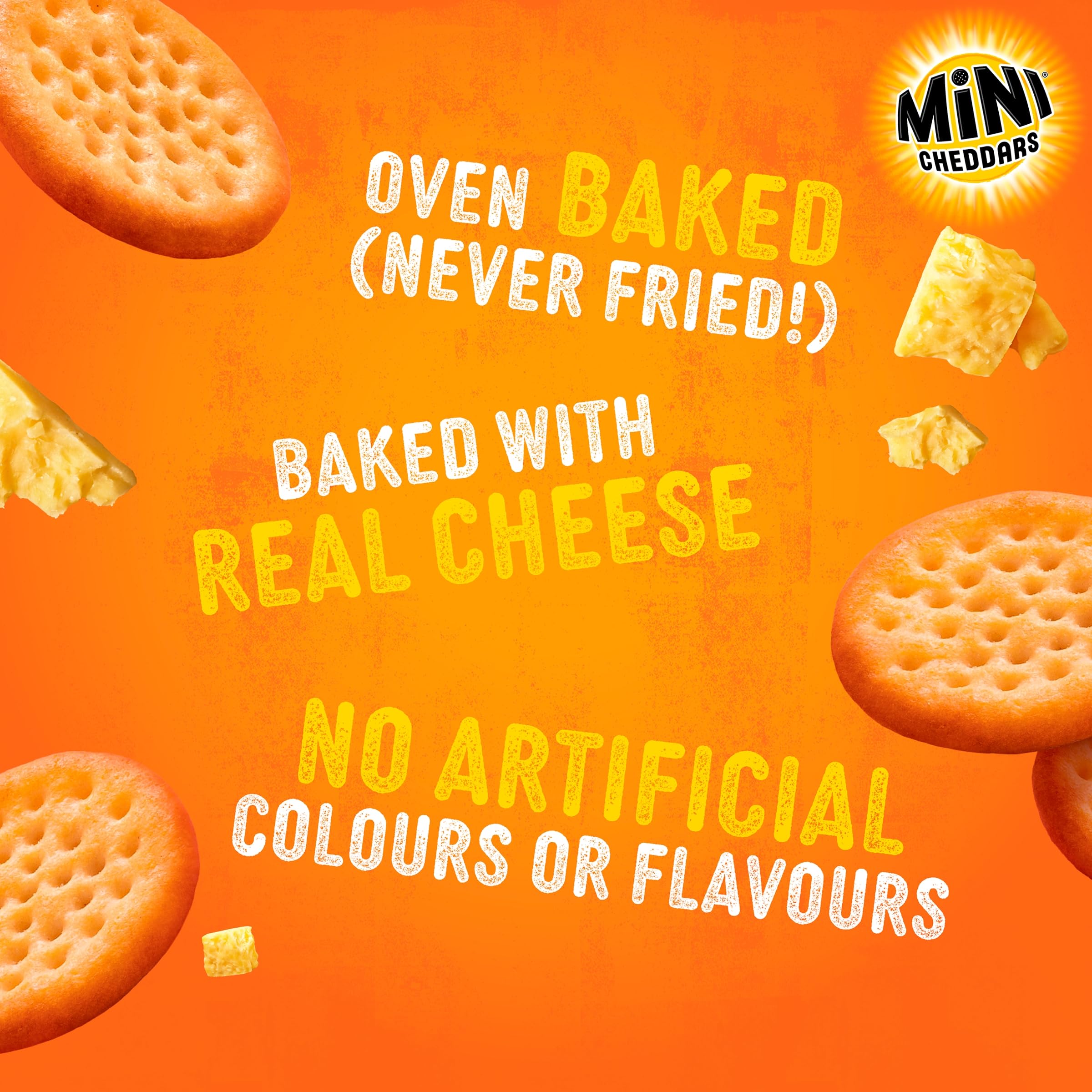 Jacob's Mini Cheddars Original Baked Snacks Multipack 6x23g (138g) - Real Cheese, No Artificial Flavours 4