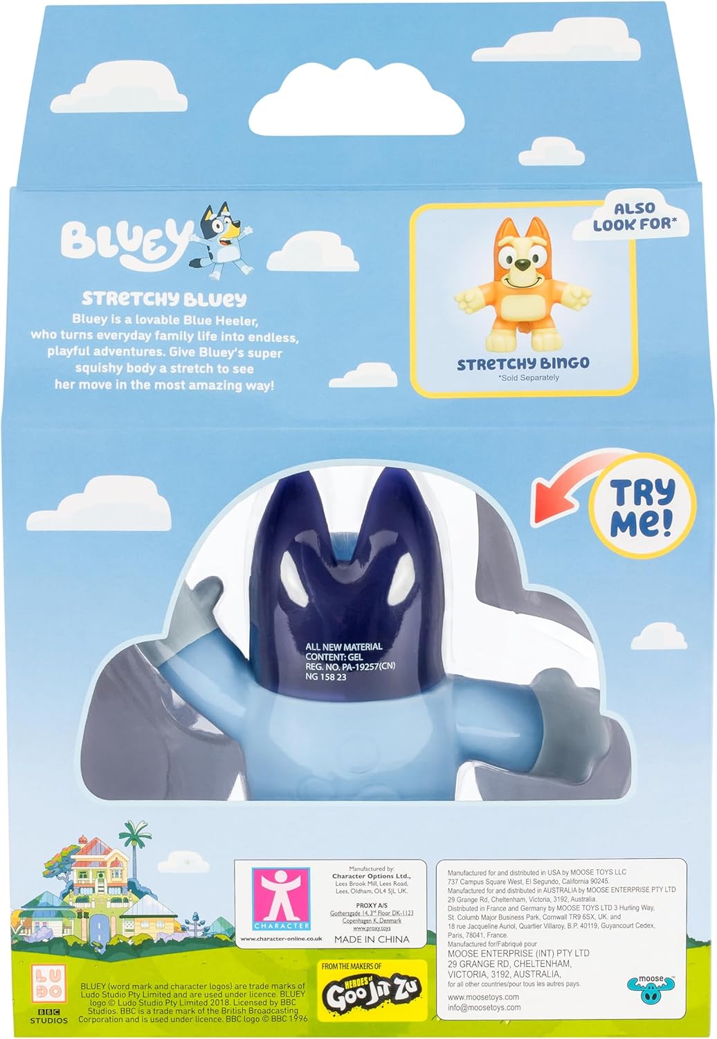 Stretchy Bluey - Super Stretchy Squishy Toy Figure for Toddlers 3+ 9