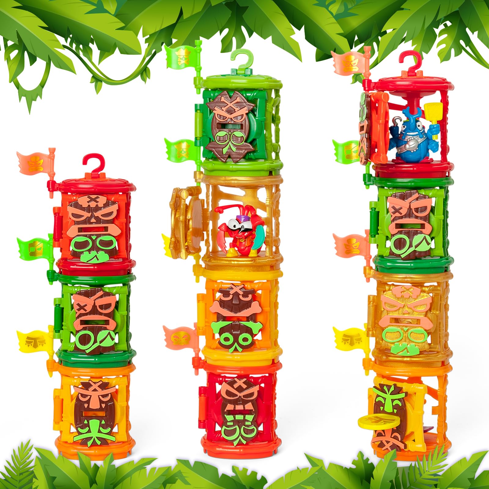 PIRATIX ADVENTURE WORLD Crazy Jungle Series Jungle Cages Surprise Figure | Plastic 5