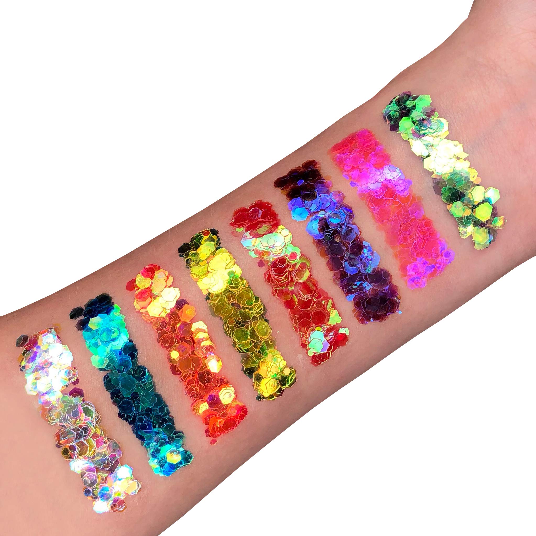 Moon Glitter Iridescent Chunky Body Glitter - Yellow | Cosmetic Grade | 3g