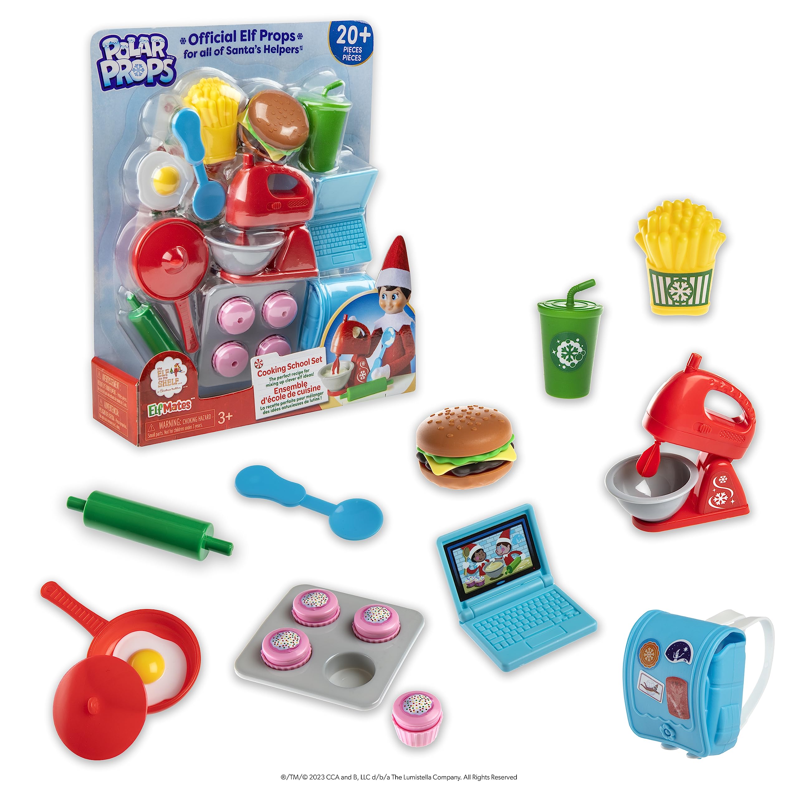 The Elf on the Shelf Polar Props: Cooking School Set - 20+ Piece Playset for Imaginative Holiday Fun 7