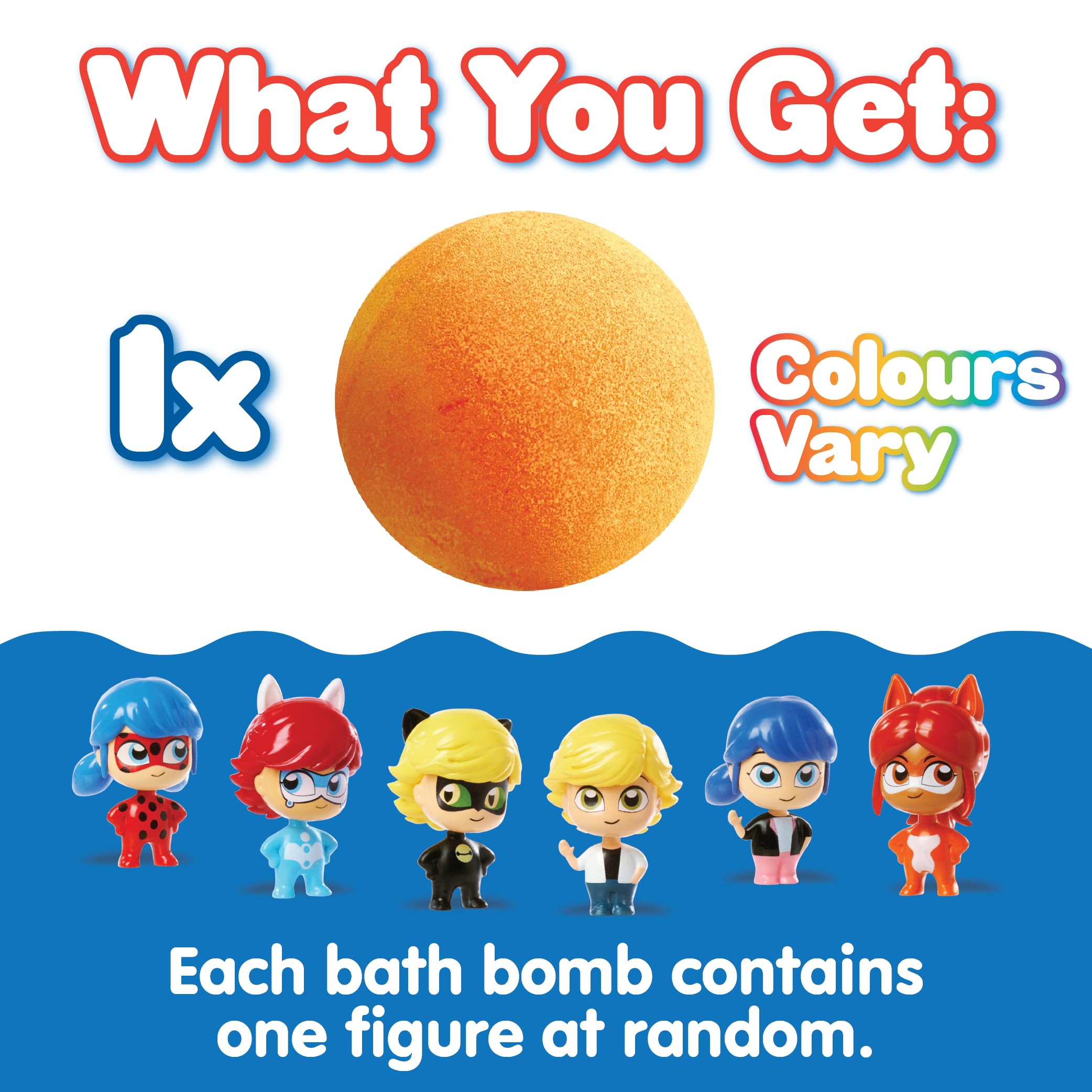 ZIMPLI Miraculous Surprise Bath Bomb - 100g Strawberry Scented with Collectible Toy 3