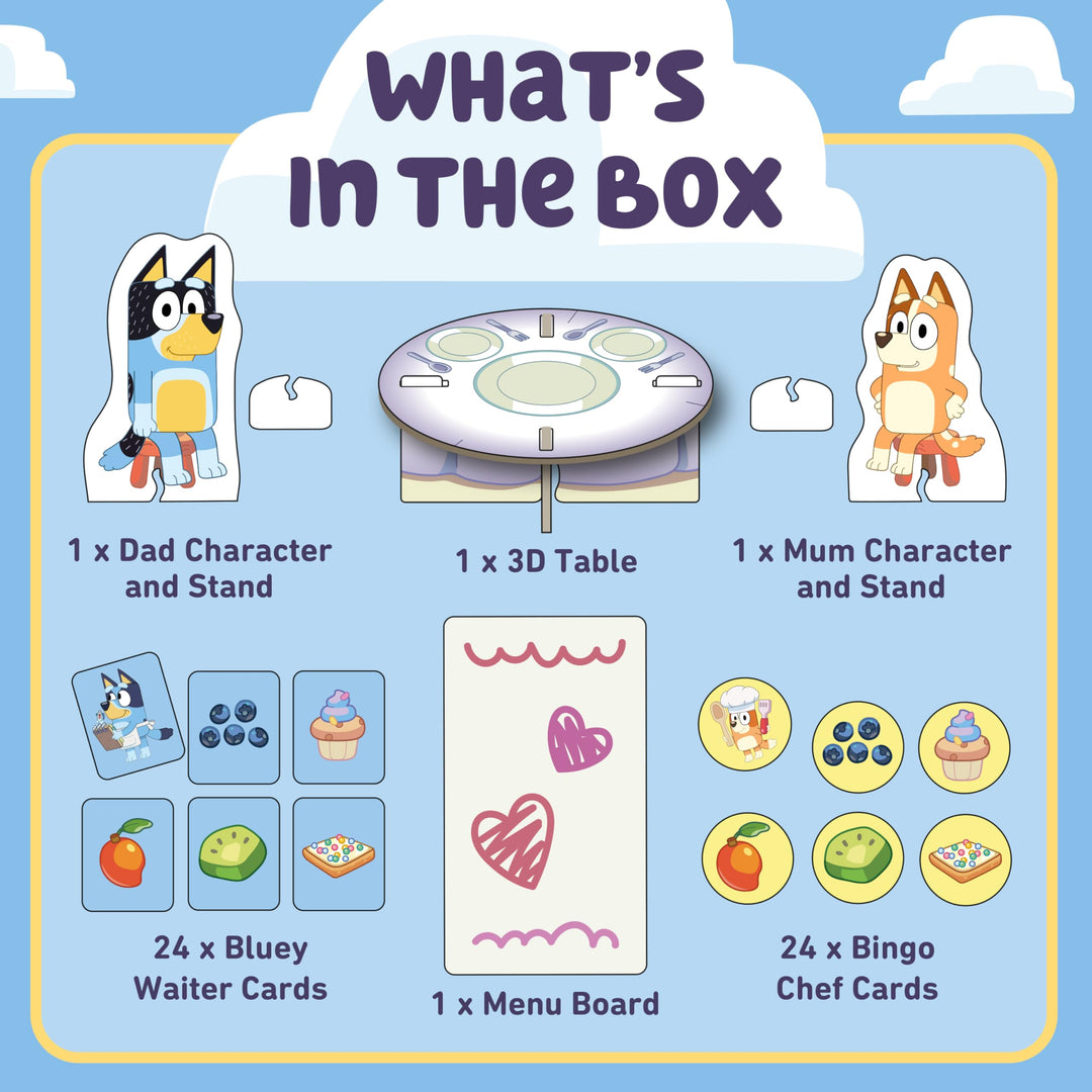 Orchard Toys Official Bluey Fancy Restaurant Matching and Memory Game