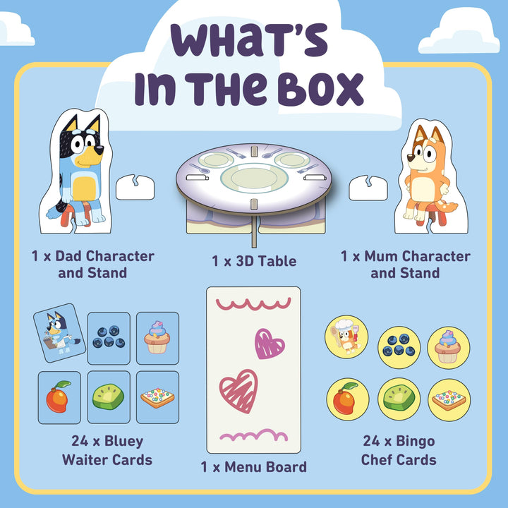 Orchard Toys Official Bluey Fancy Restaurant Matching and Memory Game