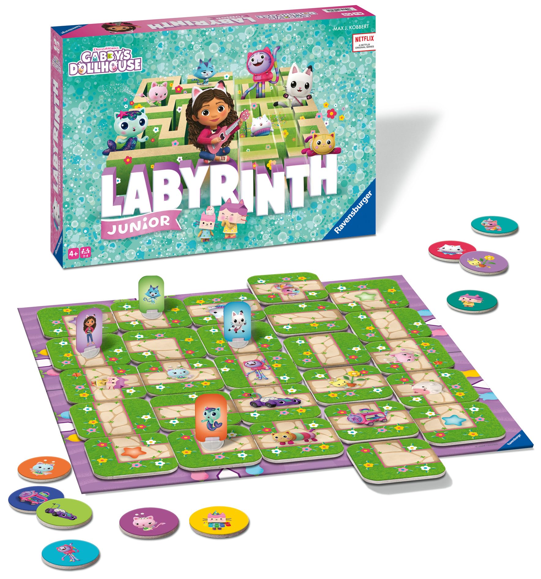 Ravensburger Gabby's Dollhouse Labyrinth Junior Moving Maze Board Game 4
