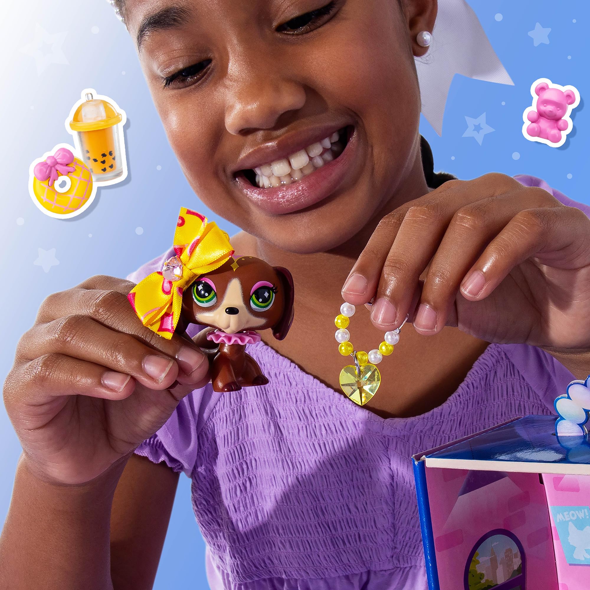 Littlest Pet Shop Sweet and Stylish Collection - Deluxe Dachshund Bobble Head Pet with Accessories 7