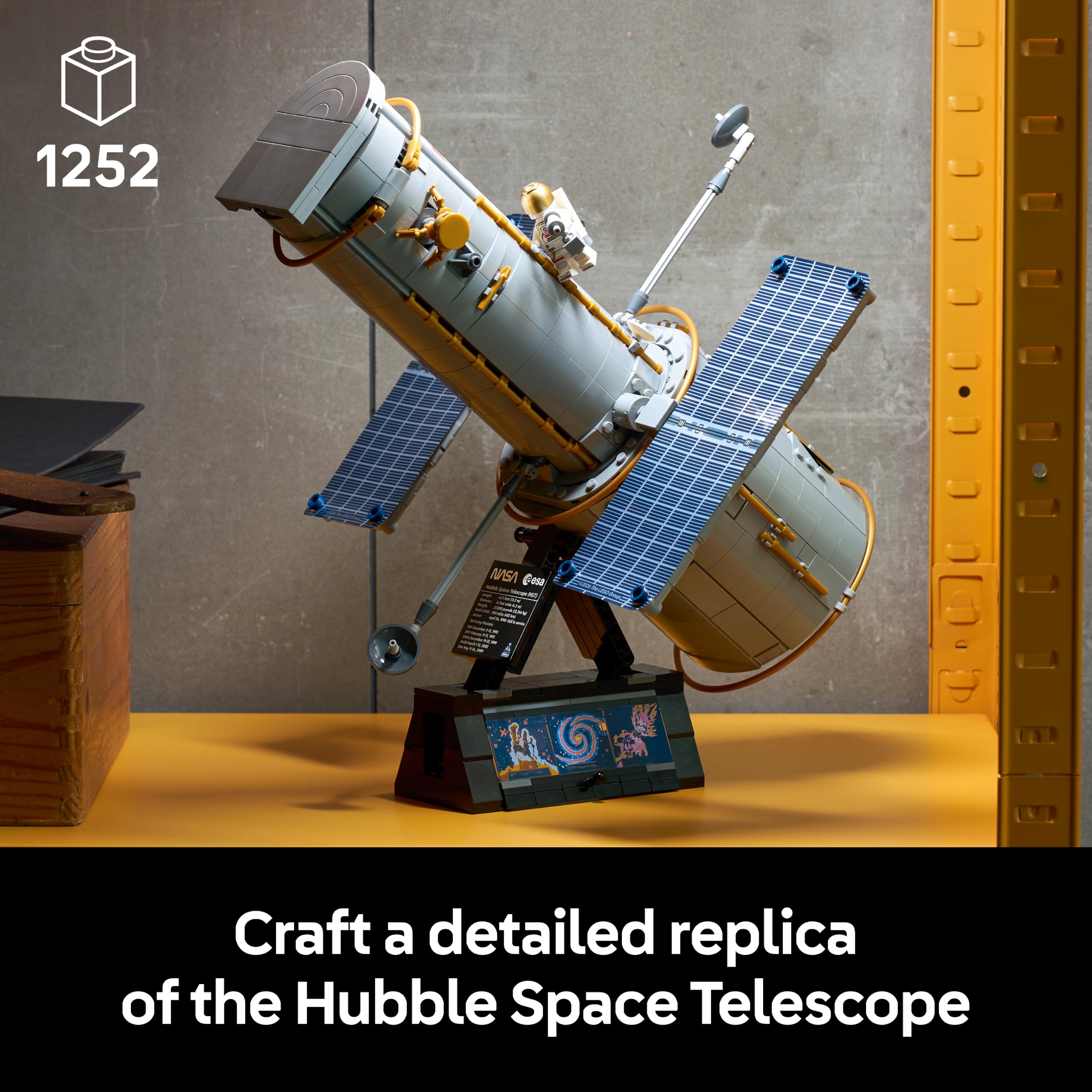 LEGO Icons Hubble Space Telescope - 3D Model Kit for Adults | 18+ Age Range | 2026 Release