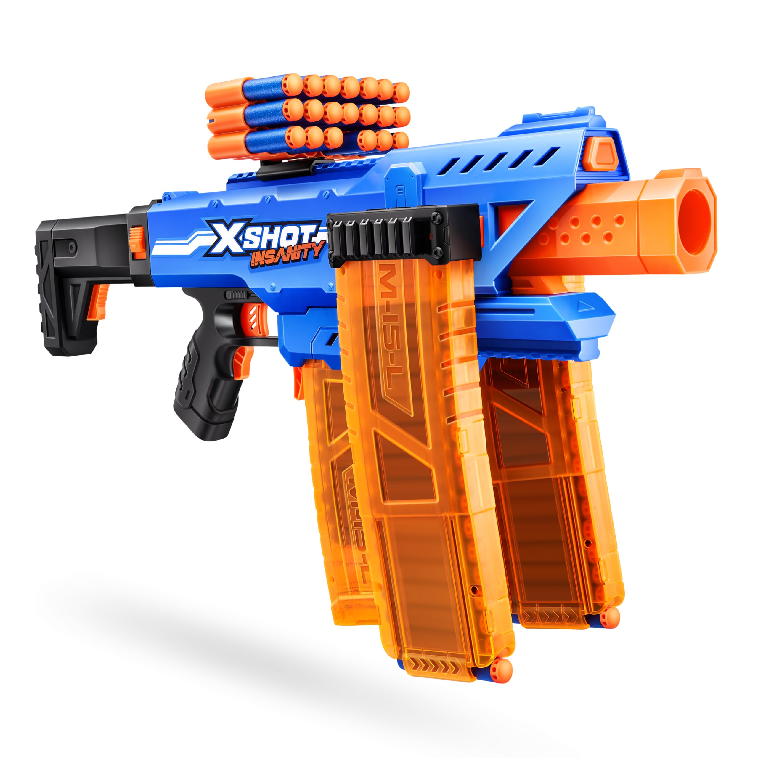 Xshot Insanity Motorized Clip Blaster - Air Pocket Technology with 72 Darts 5