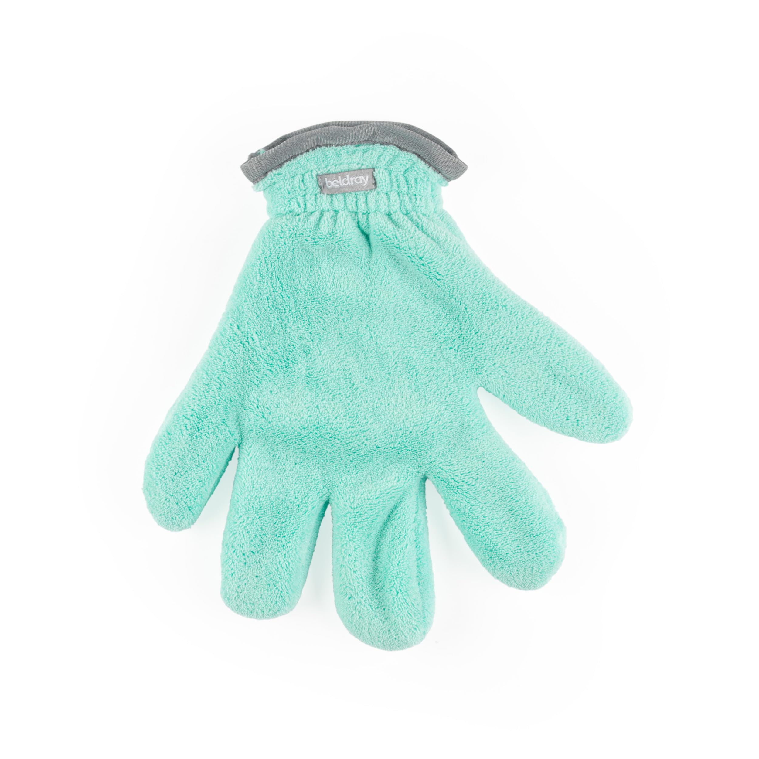 Beldray Antibac Dusting Gloves Set – Pack of 2 Microfibre Cleaning Mitts, Green, One Size 4