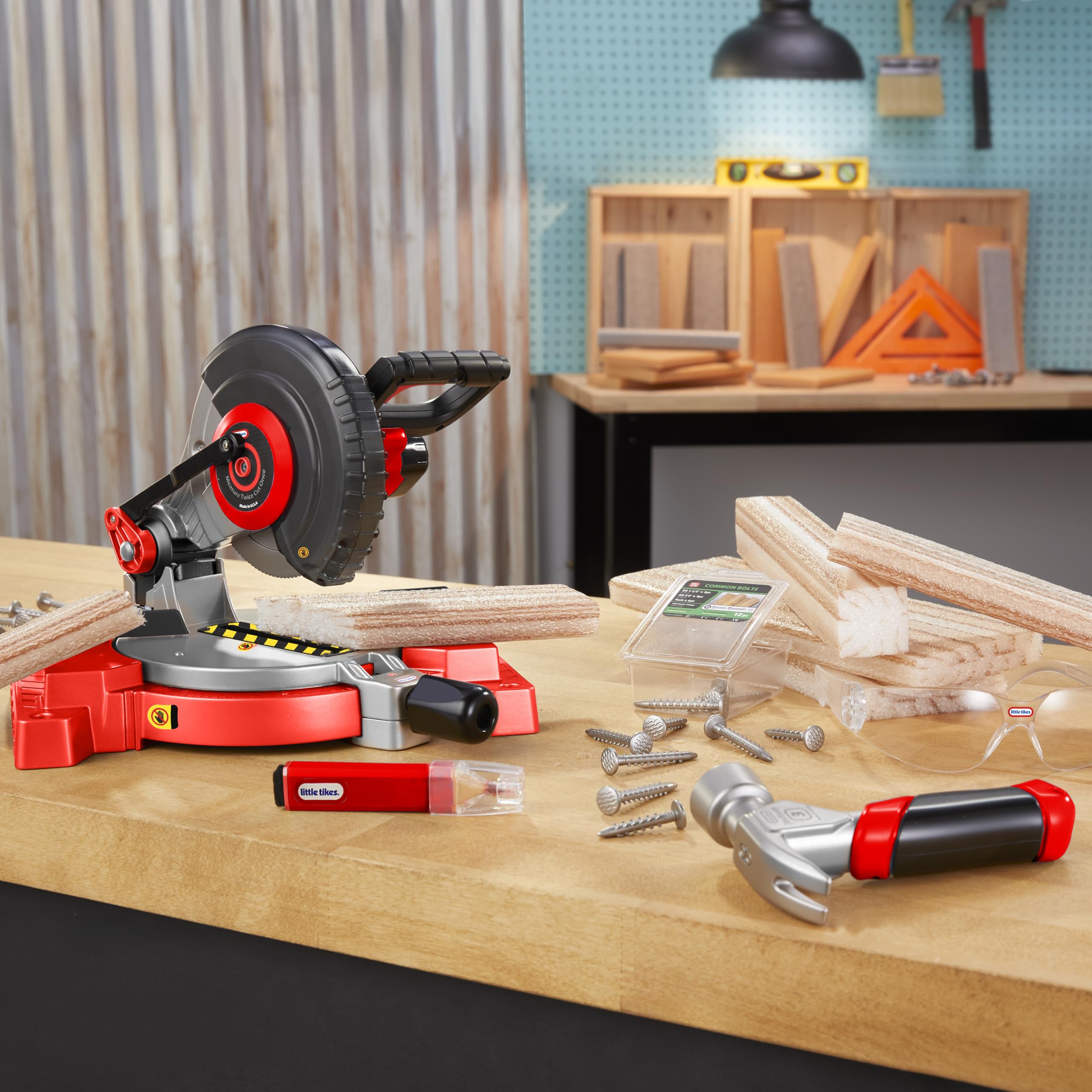 Little Tikes Creative Construction Power Cuts Set - 120-Piece Building Playset for Kids 3+ 5