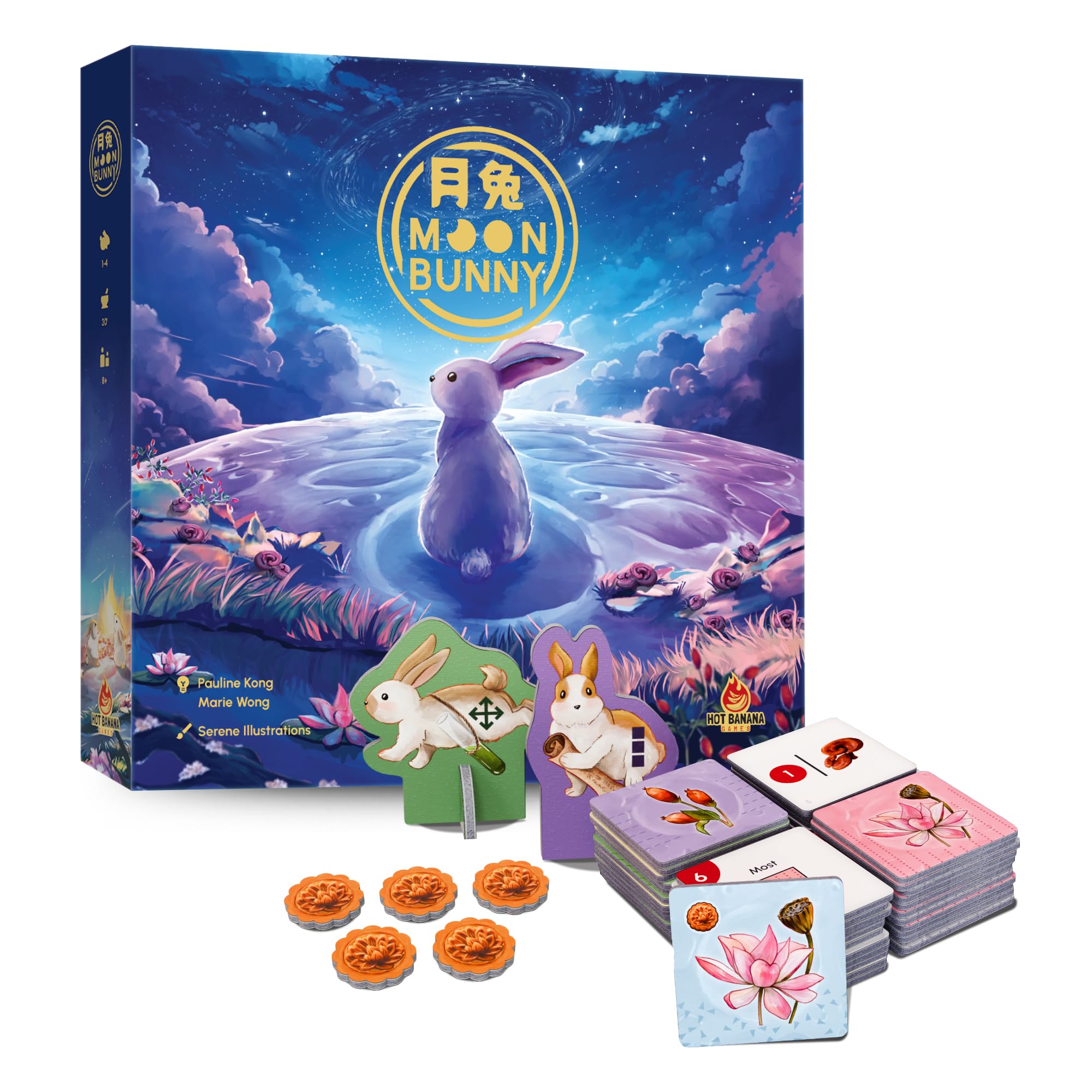 Hot Banana Games Moon Bunny Card Game for 1-4 Players 1