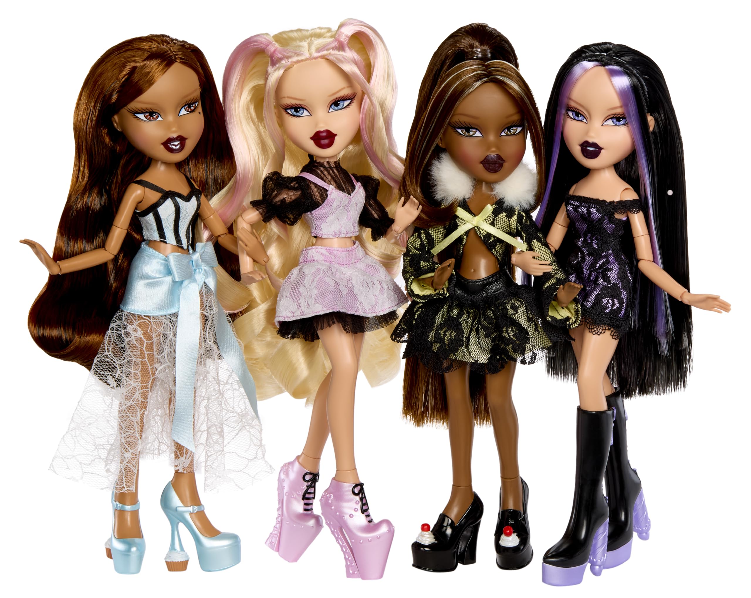 Bratz Stylin’ Birthdayz Jade Doll - Purple Satin Dress, Knee-High Boots, Graphic T-Shirt | Ages 6+ 5